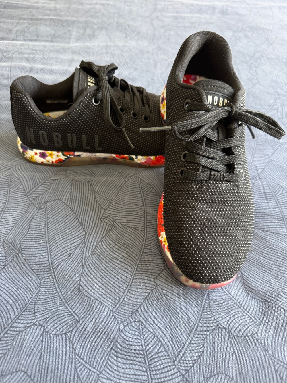 NOBULL Womens Impact Daisy Floral Womens shoes Black size 7